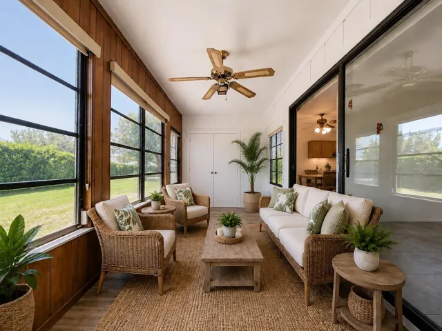 Virtually Staged Back Patio