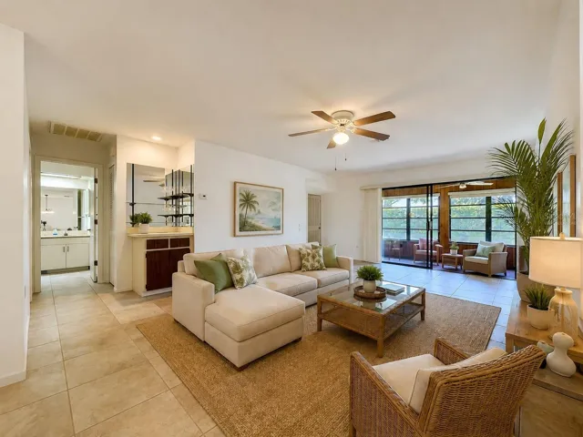 Virtually Staged Living Room
