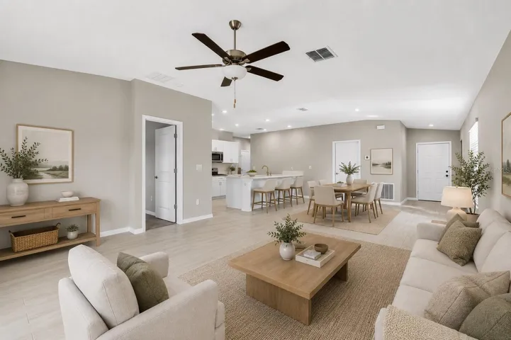 Option 2 Layout with Virtual Staging Great Room