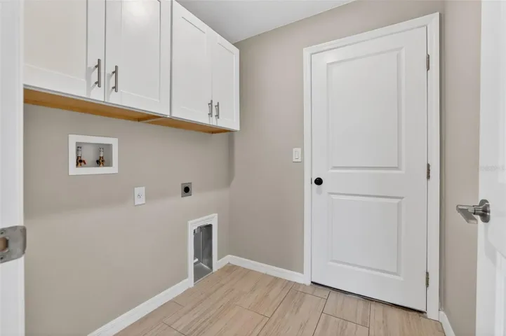 Indoor Laundry Room with Storage
