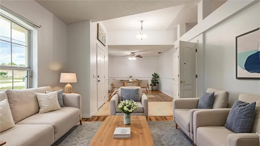 Virtually Staged Formal Living