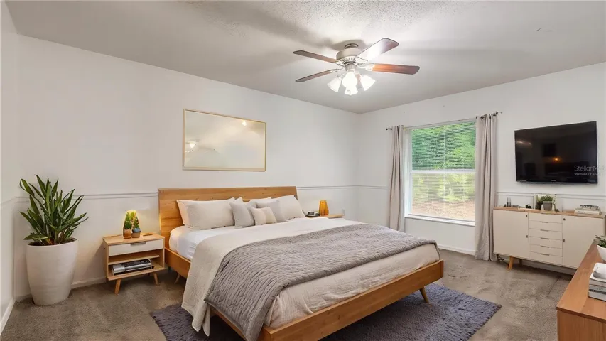 Virtually Staged primary Bedroom