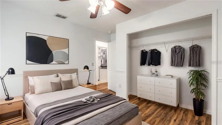 Virtually Staged Bedroom