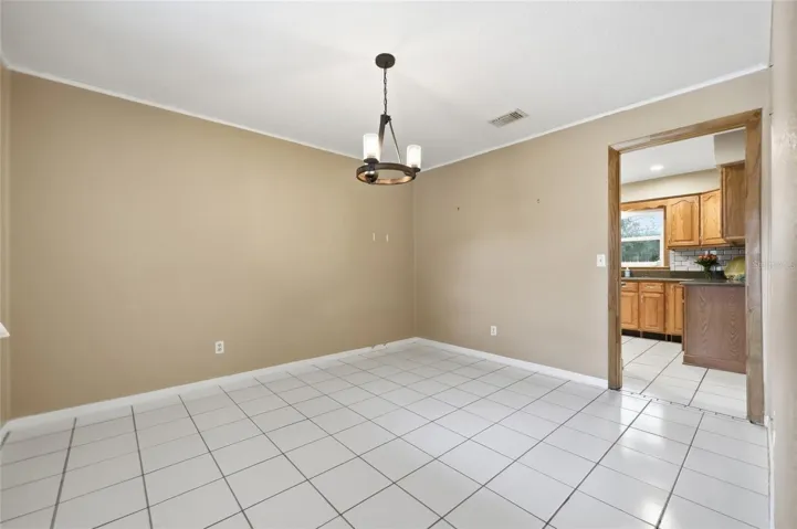 Dining room off of kitchen