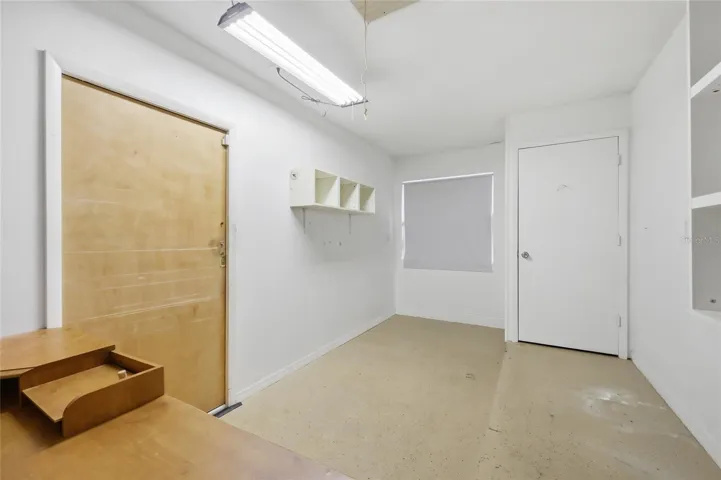 Utility room/office off of garage