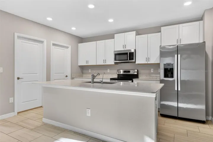 Chefs Kitchen with Stainless Steel Appliances
