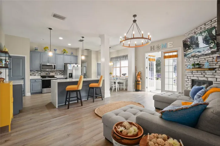 open floor plan