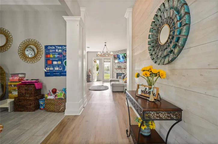 Foyer and flex room