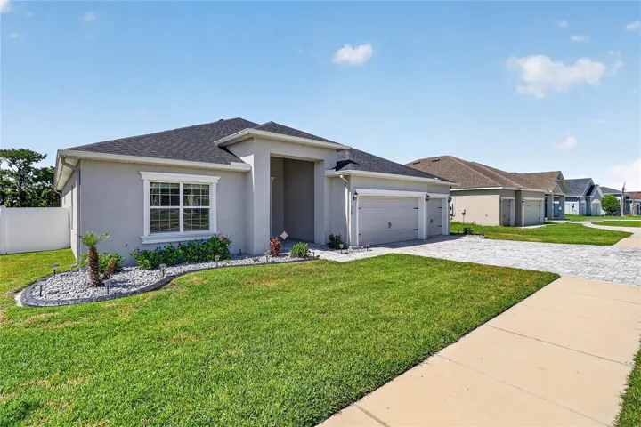 Well-maintained landscaping creating a peaceful setting.