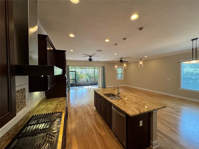 Open concept kitchen