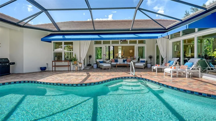 Heated, saltwater pool and spa