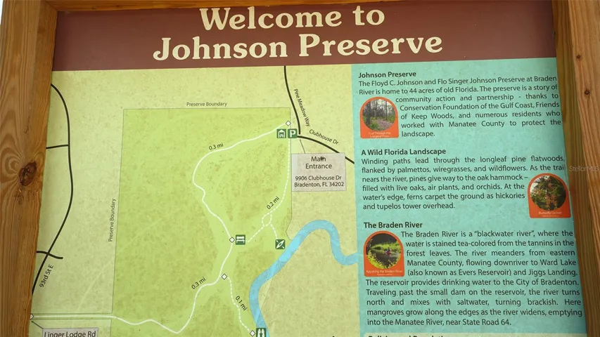 Johnson Preserve with walking trails