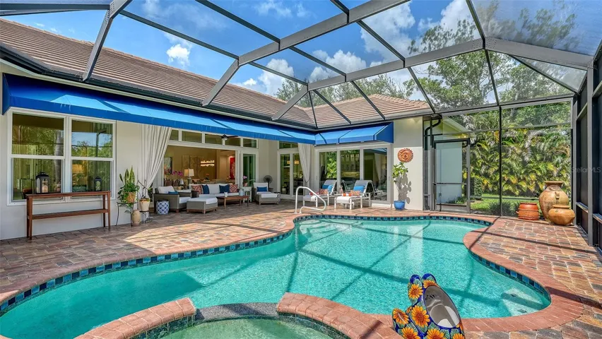 Heated, saltwater pool and spa