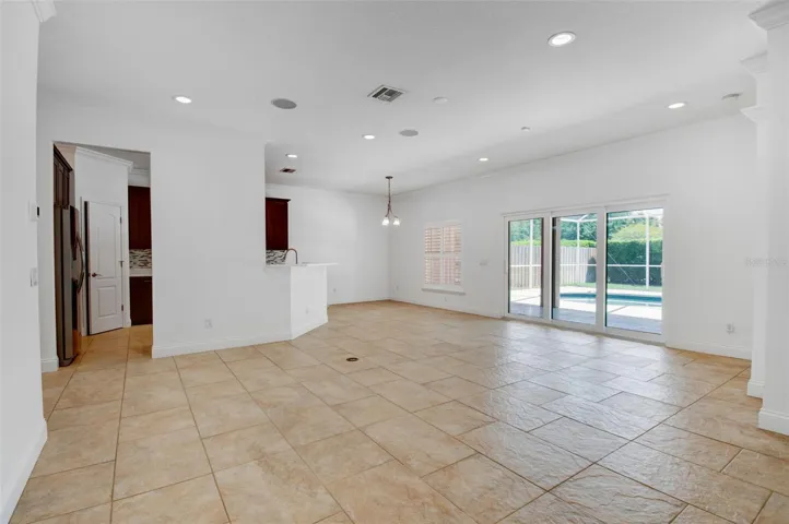 Great room-breakfast nook off open kitchen