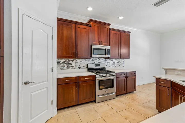 kitchen with walk in pantry