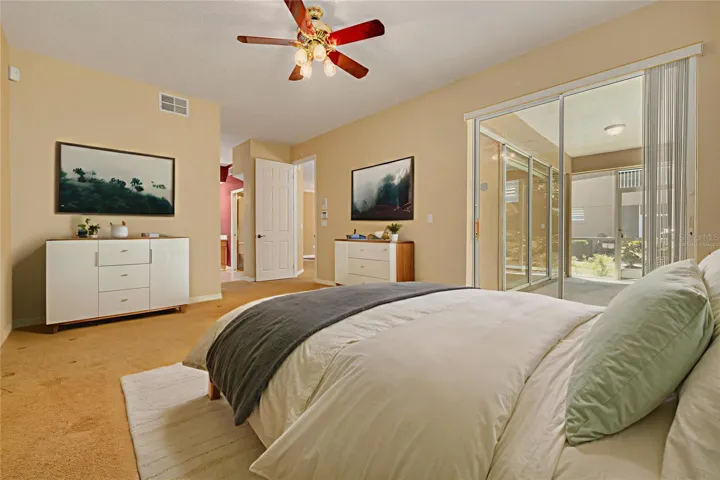 Virtually Staged Primary bedroom
