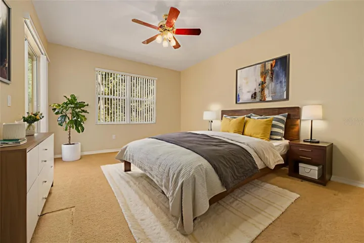 Virtually Staged primary bedroom