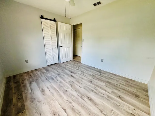 Barn-Door Closet in Bedroom!