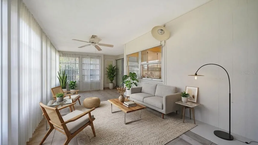 Staged Florida Room