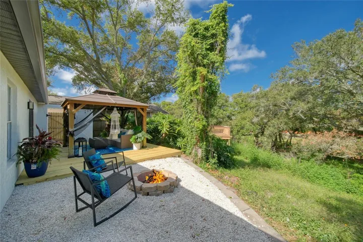 Private Backyard with new landscaping