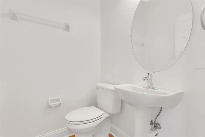 Powder bath on second floor