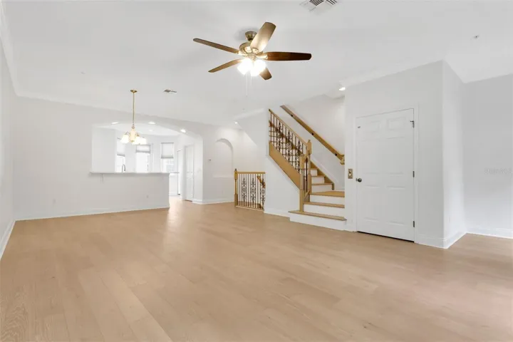 Second floor family room and dining room