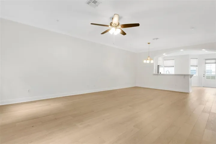 Second floor family room and dining room