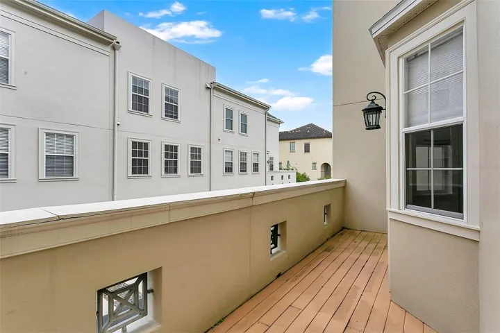 Balcony off of kitchen