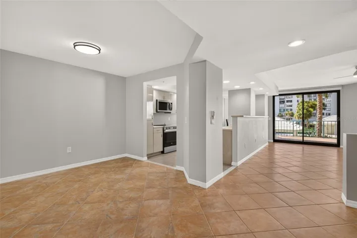 Dining Kitchen and Living Room
