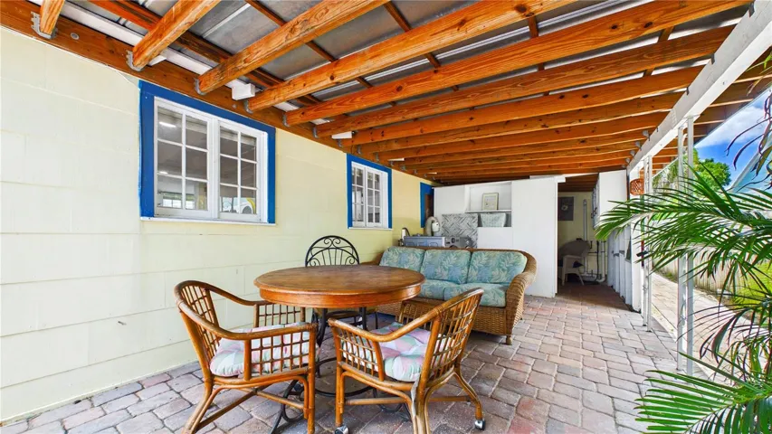 Back patio hangout for Unit B