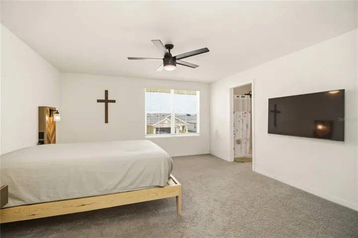 Spacious owner's suite with natural light