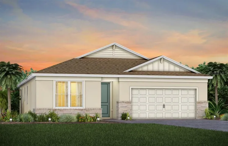 Exterior Design. Artistic rendering for this new construction home. Pictures are for illustrative purposes only. Elevations, colors and options may vary.