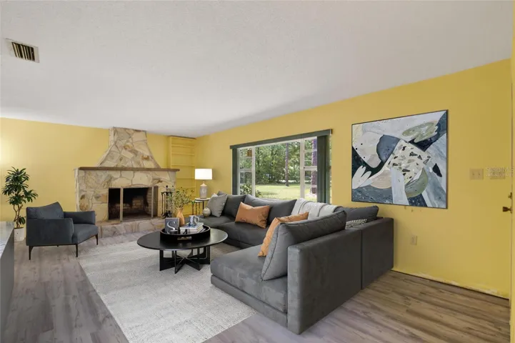 Virtually Staged Living Room
