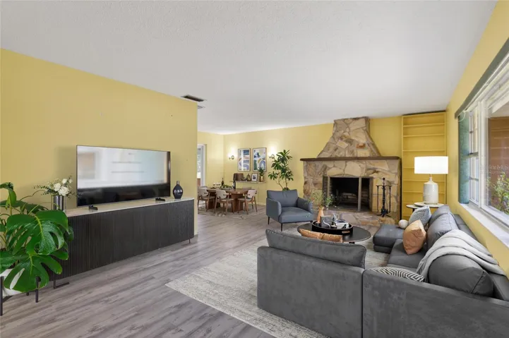 Virtually Staged Living Room