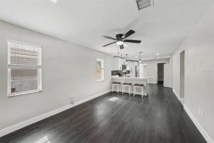 Living room and Kitchen