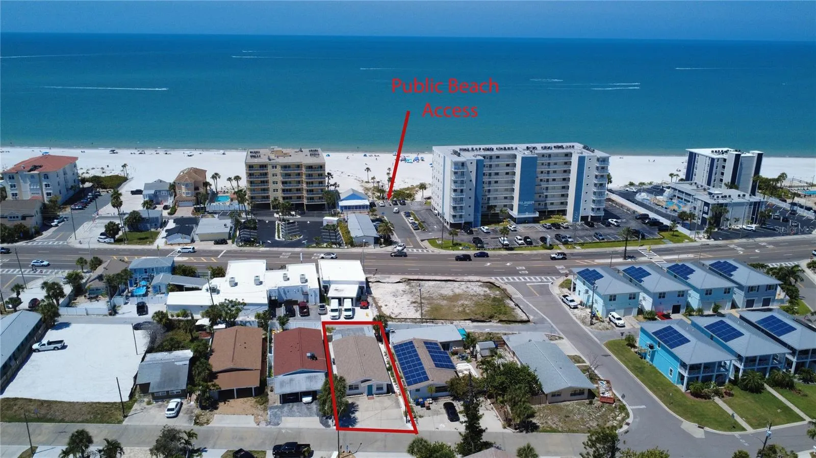 1 block to public beach access