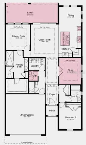Additional Highlights Include: tray ceiling package, 8' doors throughout, outdoor kitchen rough-in plumbing, whole house impact windows, sealed garage floor