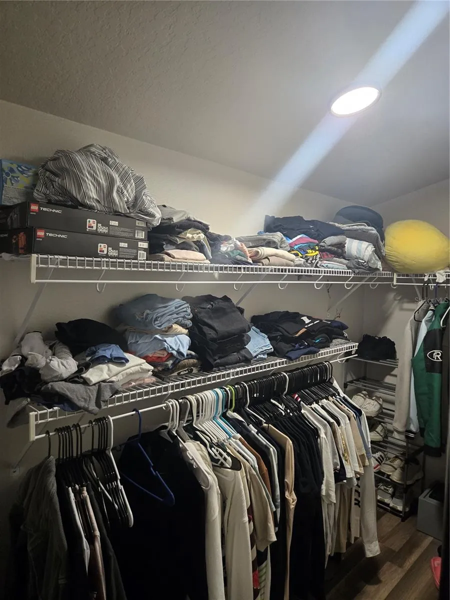 Upstairs bedroom closet