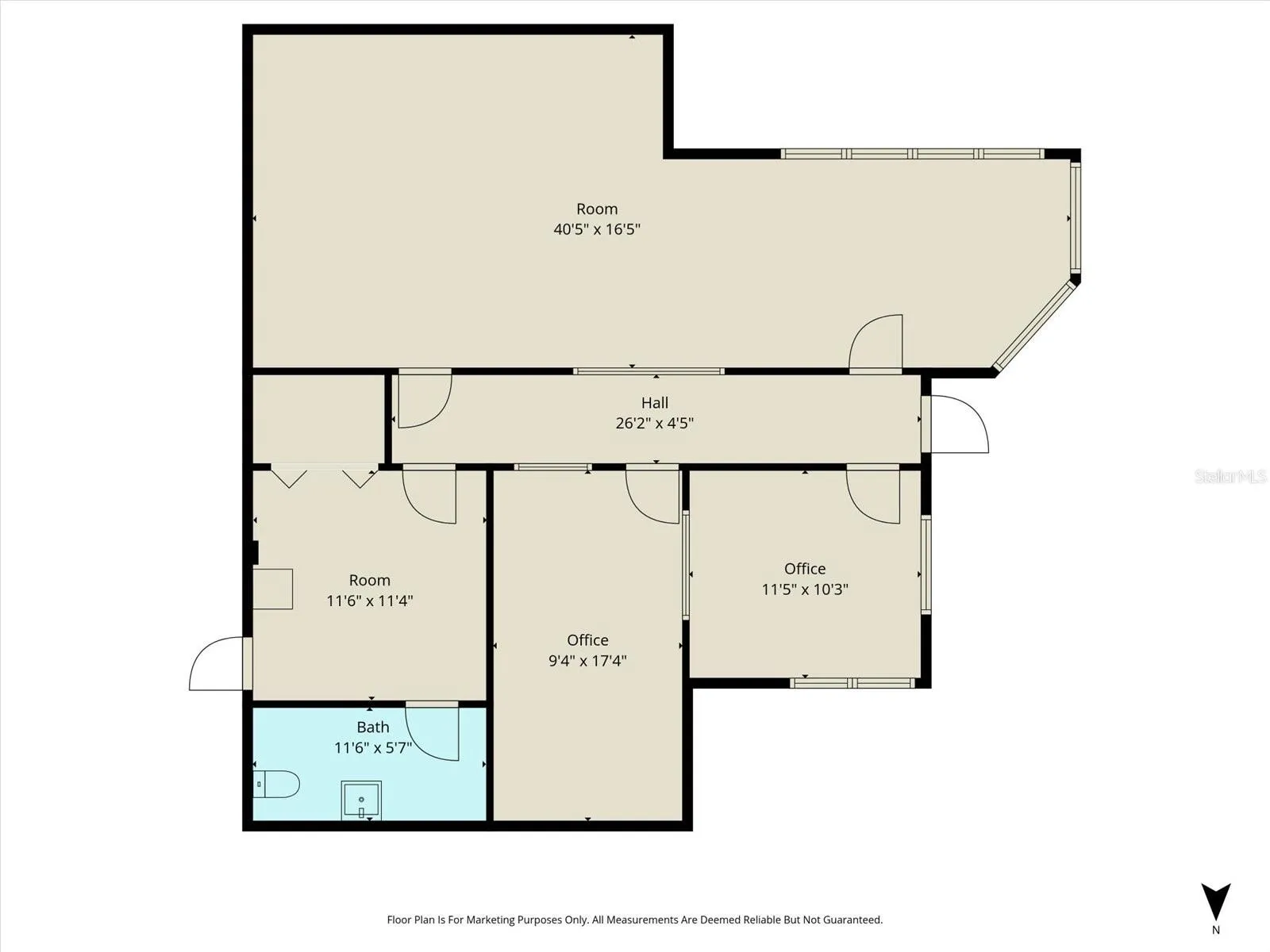 The Center is 1,366 sqft w/ a Waiting Area, 2 offices, a Storage Room for Learning Materials, Restroom and a Large Tutoring/Learning Classroom
