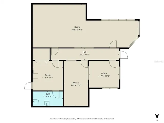 The Center is 1,366 sqft w/ a Waiting Area, 2 offices, a Storage Room for Learning Materials, Restroom and a Large Tutoring/Learning Classroom