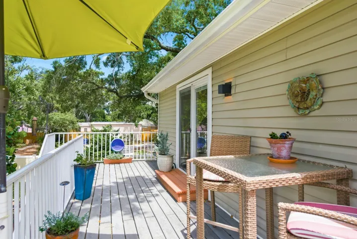 Upstairs Trex Deck.