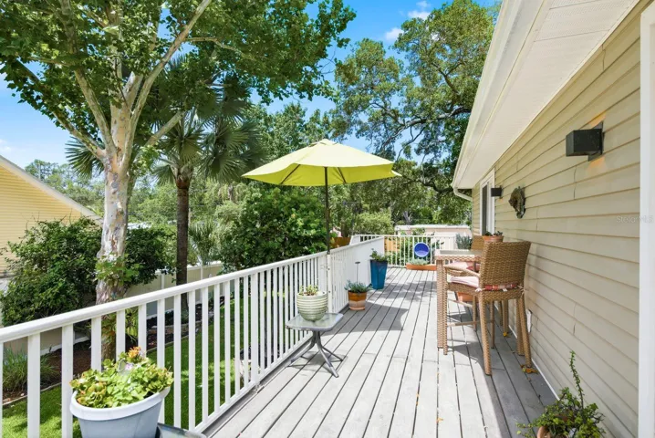 Upstairs Trex deck.
