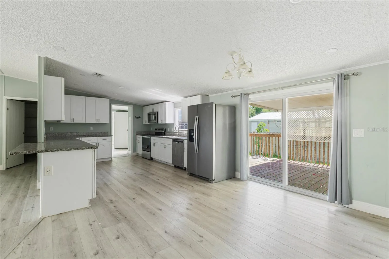 Kitchen with granite countertops