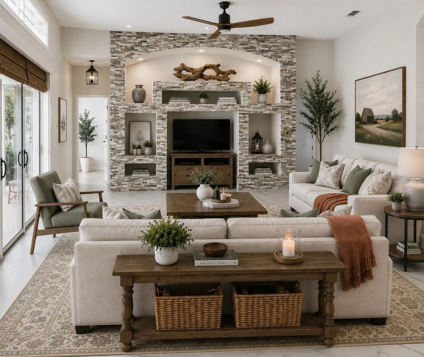VIRTUALLY STAGED FAMILY ROOM