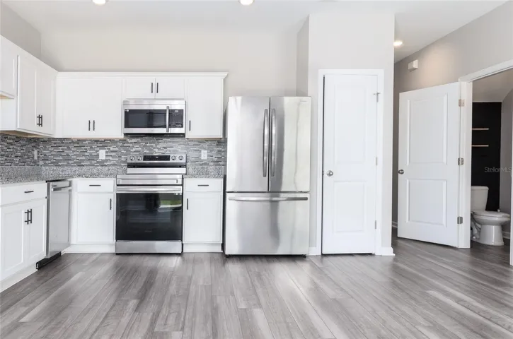 Vinyl flooring on first floor