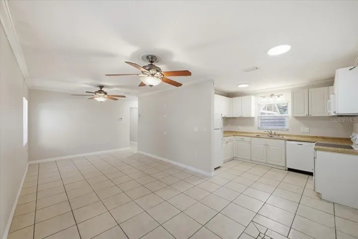 Dining, Living Rooms and Kitchen