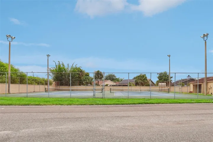 The Community tennis courts