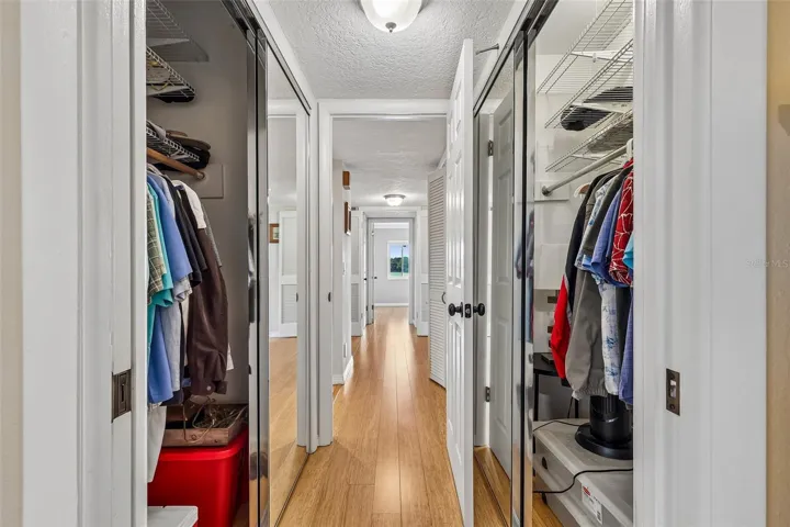 The Primary Suite boasts dual closets.