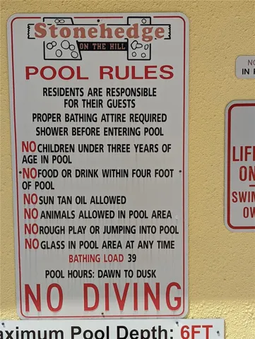 Pool Rules