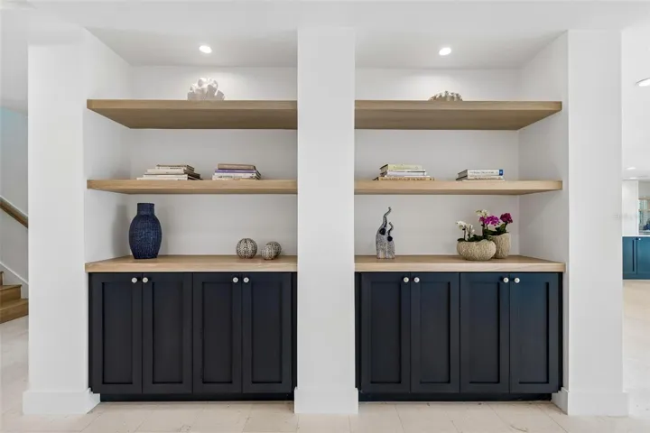 Custom cabinetry throughout